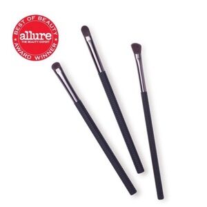 NEW Makeup Brush Set LaRuce 3 Piece Editorial Brush Set Eyeshadow Eye Makeup